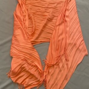 Peach colored Pashmina